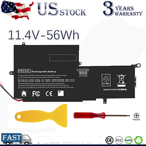 PK03XL Battery for HP 789116-005 4810A SPECTRE 13-4000 13-4003DX HSTNN-DB6S 56Wh
