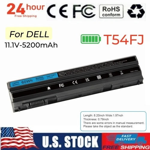Replacement Battery for Dell Latitude E6420 E6430 E5420 E5520 E5530 T54FJ M5Y0X
