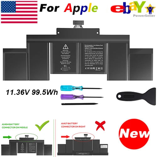 LOT A1494 A1618 Battery For Apple MacBook Pro 15" Retina A1398 (Mid 2015,2014)