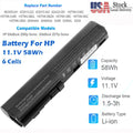 ?SX06XL 6Cell Battery For HP Elitebook 2560p 2570p Serie 463309-241 QK644AA SX09