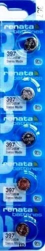 397 RENATA SR726SW (5 piece) D397 Watch Battery Free Shipping Authorized Seller