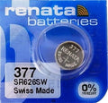 377 RENATA SR626SW SR626W WATCH BATTERIES New packaging Authorized Seller
