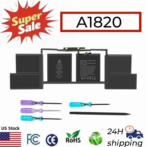 A1820 A1707 Battery For Apple MacBook Pro 15'' Late 2016 Mid 2017 EMC 3072 76Wh
