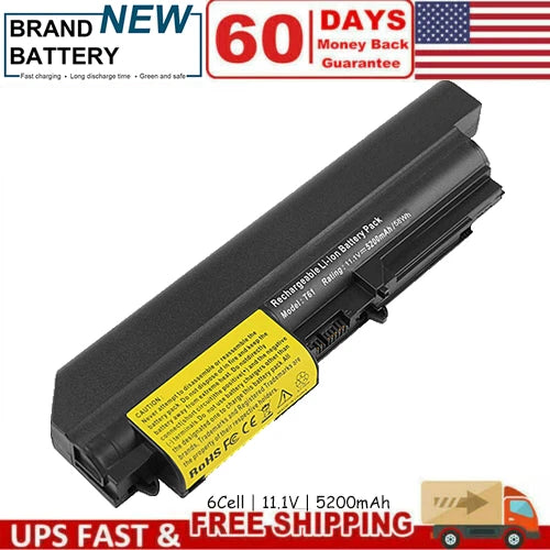Battery for Lenovo ThinkPad R61 T61 T400 R400 Series 14.1" Widescreen