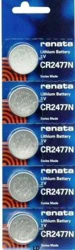 CR2477N RENATA WATCH BATTERIES CR 2477 (5 piece) New packaging Authorized Seller