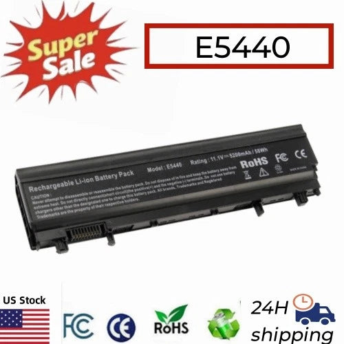 ??E5440 VV0NF Battery For Dell Latitude E5540 E5440 WGCW6 N5YH9 VJXMC 5200mAh US