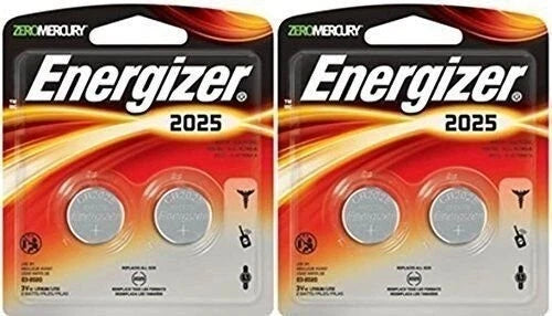 Energizer 2025BP-2 Lithium Button Cell Batteries 2x2 (4 Count)