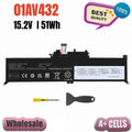 01AV432 01AV433 00HW027 Battery for Lenovo ThinkPad X380 Yoga 260 370 X380 51Wh