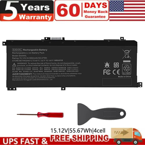 NEW SA04XL Laptop Battery For ENVY X360 15DR L43248-AC2 L43267005 HSTNN-OB1G