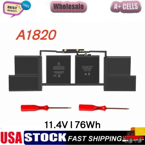 A1820 A1707 Battery For Apple MacBook Pro 15'' Late 2016 Mid 2017 EMC 3072 76Wh