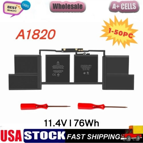?LOT 1-100X A1820 A1707 Battery For MacBook Pro 15'' Late 2016 Mid 2017 EMC 3072