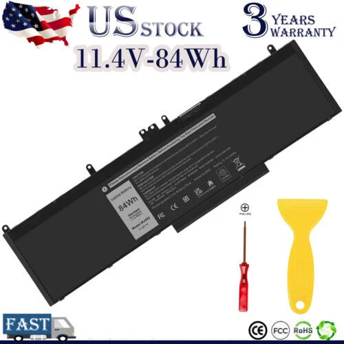 WJ5R2 Laptop Battery for Dell Latitude 5570 E5570 Precision 3510 4F5YV 84Wh NEW