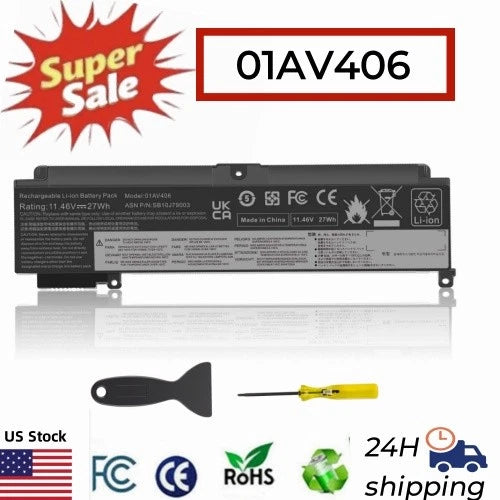 01AV406 01AV407 00HW025 00HW024 for Lenovo ThinkPad T460S T470S Series 27Wh