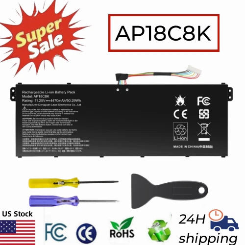 ??AP18C8K BATTERY FOR ACER CHROMEBOOK SPIN CP713-2W 5 SLIM A515-43 A515-54 NEW!