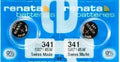 341 RENATA SR714SW (2 piece) D341 Watch Battery Free Shipping Authorized Seller