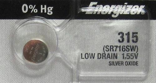 315 ENERGIZER WATCH BATTERY 1 BATTERY
