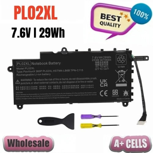 29Wh 7.6V PL02XL Battery For HP Pavilion X360 11-n010dx 11-n011dx TPN-C115