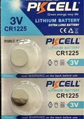 CR1225 PKCELL WATCH BATTERY BR1225 ECR1225 (2 piece) USA Authorized Seller
