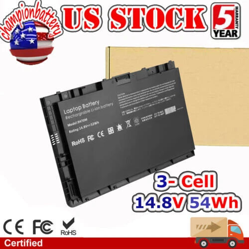 BT04XL Battery for HP EliteBook Folio 9470M 9480M HSTNN-DB3Z 682962-001 52Wh