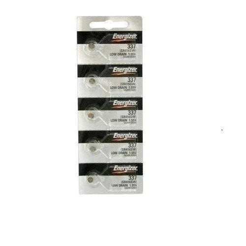 Energizer 337 (SR416SW) Silver Oxide Watch Battery, On Tear Strip (Pack of 5)