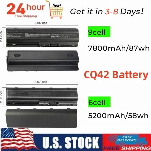 ??6/9Cell CQ42 Battery for HP Pavilion MU06 MU09 CQ32 G4 G6 G7 593553-001 DM4 US