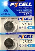 CR1620 PKCELL 1620 LITHIUM BATTERIES (2 piece) 3V watch New Authorize USA Seller