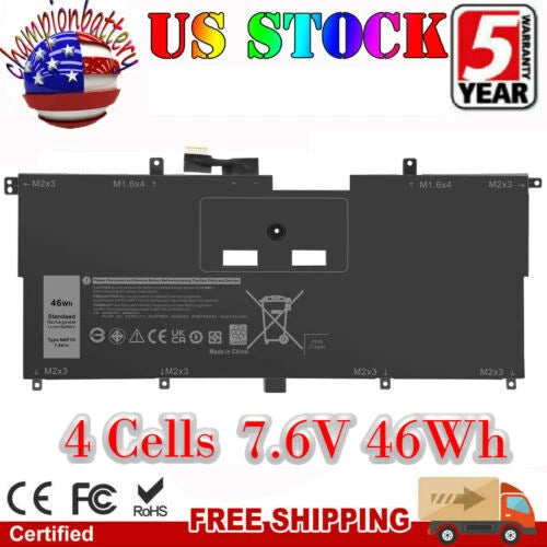 NNF1C HMPFH Battery for Dell XPS 13 2 in 1 9365 XPS 13 9365 2-in-1 2017 XPS 13