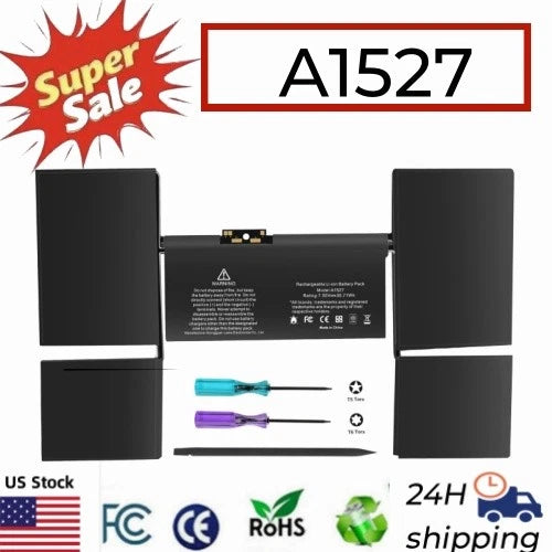 ?A1527 Battery 39.71Wh for Apple MacBook 12 inch Retina A1534 A1705 2016-2017
