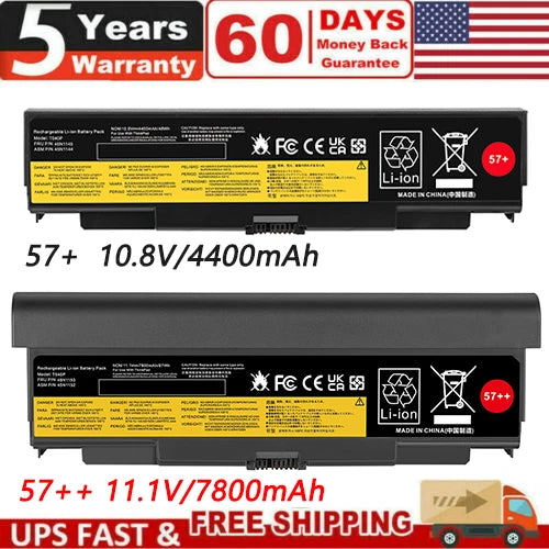 57++ Battery For Lenovo ThinkPad T440P T540P 45N1152 45N1153 45N1162 0C52863