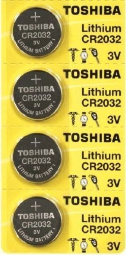 Lot of 4 Original Toshiba CR2032 CR 2032 3V LITHIUM BATTERY BR2032 Remote DL2032