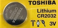 1 x New Original Toshiba CR2032 CR 2032 3V LITHIUM BATTERY BR2032 DL2032 Remote