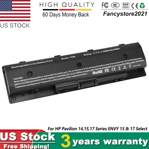 PI06 Battery HSTNN-LB4N 710416-001 709988-421 For HP Envy 15-J000 PI06XL