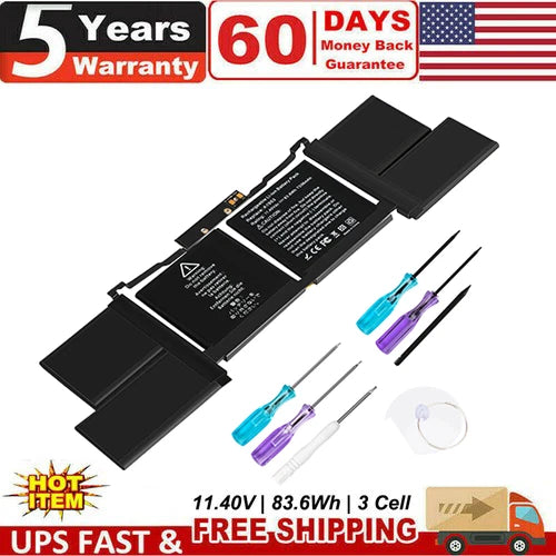 A1953 Battery for Apple MacBook Pro 15 Inch A1990 Mid 2018 2019 EMC 3215 3359