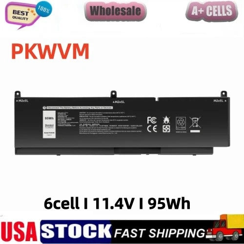 PKWVM Battery For Dell Precision 7550 7560 7750 7760 series 68ND3 0CR72X 95Wh