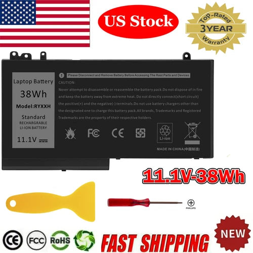 38Wh RYXXH Laptop Battery For Dell Latitude E5250 E5250 VVXTW VY9ND 5TFCY 9P4D2