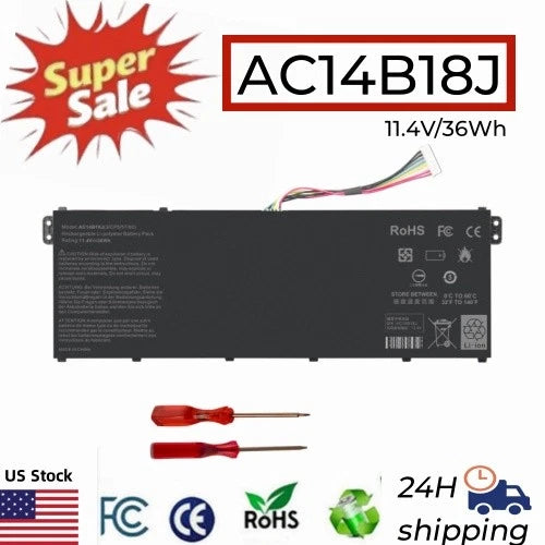 ?AC14B13J AC14B18J Battery 36Wh For ACER ASPIRE ES1-571 ES1-533 3ICP5/57/80 US