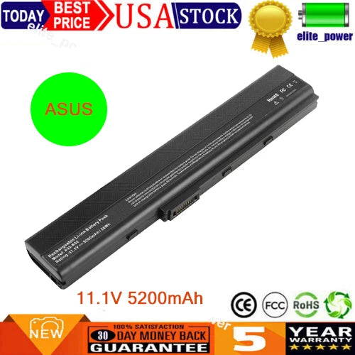 A32-K52 Battery For Asus K52F K52J A52F A42-K52 X52F K52 K42F X52J A52J A42J A52