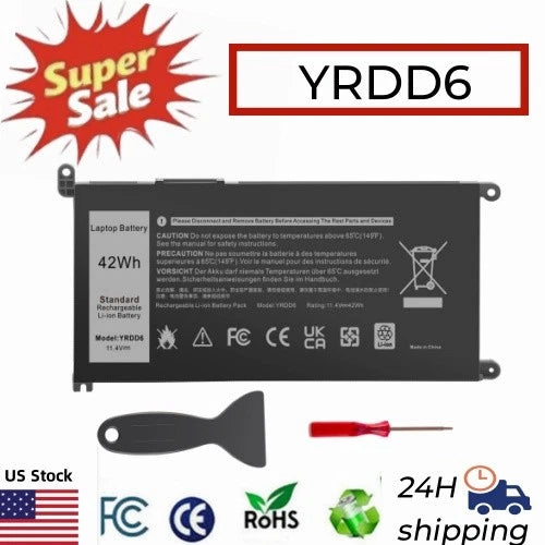 YRDD6 Battery For Dell Latitude 3310 2-in-1 Vostro 5481 5581 5490 5590 Series US