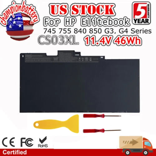 CS03XL Battery For HP Elitebook 745 755 840 848 850 G3 G4 HSTNN-UB6S CS03046XL