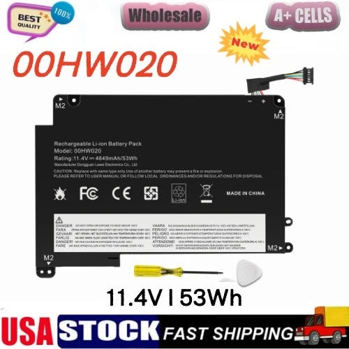 New 00HW020 00HW021 Battery For Lenovo ThinkPad S3 Yoga 14, Yoga 460 Series 53Wh