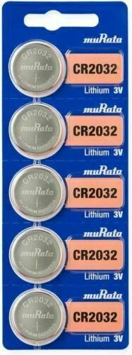 5 x MURATA CR2032 DL2032 ECR2032 CMOS Lithium 3V Watch Battery Exp 2027