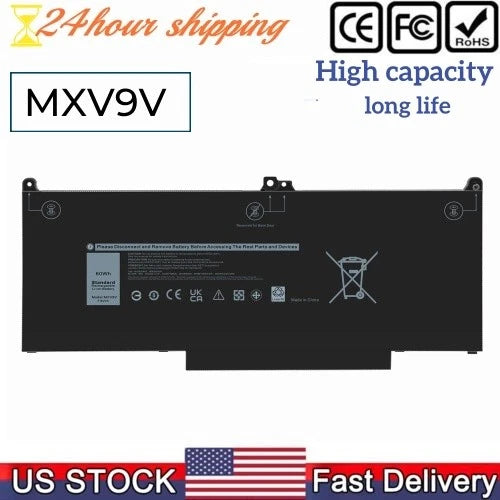 MXV9V Battery For Dell Latitude 5300 5310 7300 7400 E5300 E7300 E7400 5VC2M 60wh