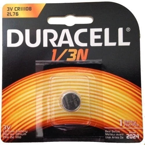 DURACELL 2L76 1/3NCR1-3N DL1/3N 1/3N K58L 3V Lithium Battery