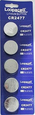 Loopacell CR2477 3V Lithium Cell Batteries (Pack of 5)