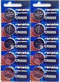 CR 2025 RENATA WATCH BATTERY (10 piece) ECR2025 FREE SHIPPING Authorized Seller