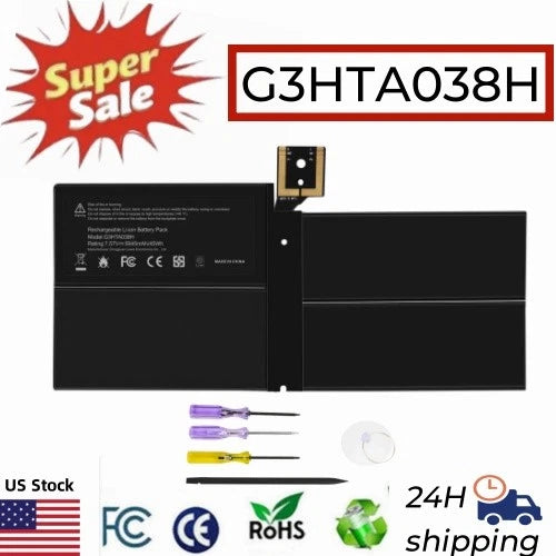 ?G3HTA038H Battery for Microsoft Surface Pro 5 6 1796 2-IN-1 2017 2018 DYNM02