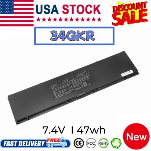 34GKR Battery For Dell Latitude 14 7000 E7440 E74320 E7450 PFXCR 451-BBFT 47Wh
