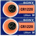 CR 1220 SONY / MURATA LITHIUM BATTERIES (2 piece) 3V Watch Authorized US Seller