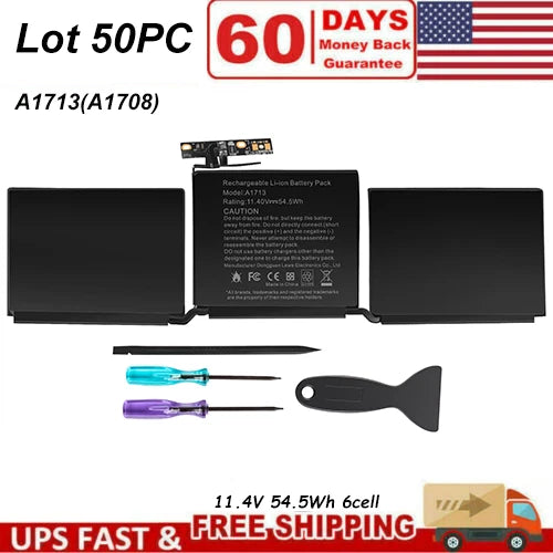 Lot A1713 A1708 Battery For MacBook Pro 13" Late 2016 Mid 2017 EMC 2978 3164