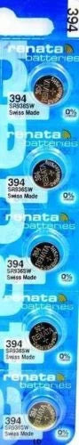 394 RENATA WATCH BATTERIES SR936SW (5 Pieces) New packaging Authorized Seller